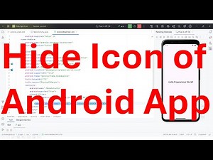 How to hide the Android App icon in home screen and start the hidden Apps?