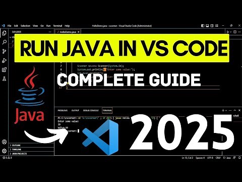 How to Install & Run Java in Visual Studio Code [2025] Complete Guide | Java Extensions in VS Code