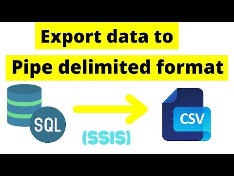 99 How to export data to Pipe delimited format using SSIS