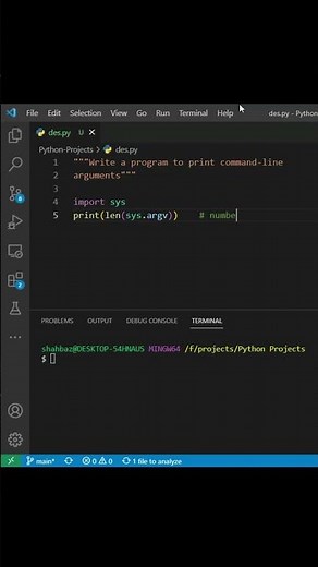 Python Tutorial: Printing Command-Line Arguments