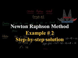 How to Solve Newton-Raphson Method Step by Step | Example Solution