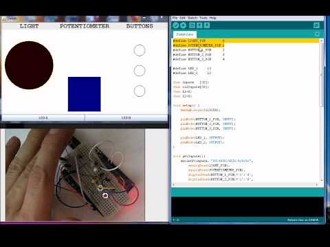 JAVA & ARDUINO integration serial port communication graphic interface. Experimental