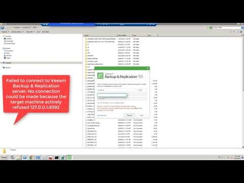 Failed to connect to Veeam Backup & Replication Server FIX