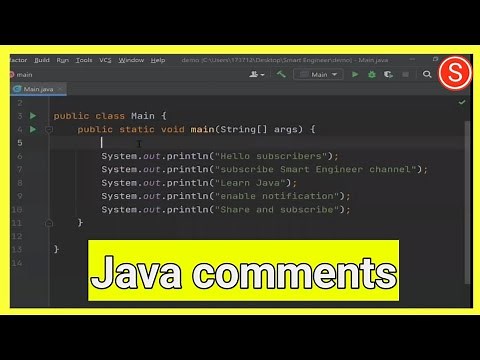How to write comments in java
