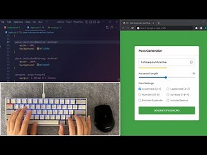 ASMR Programming - JavaScript Password Generator - No Talking