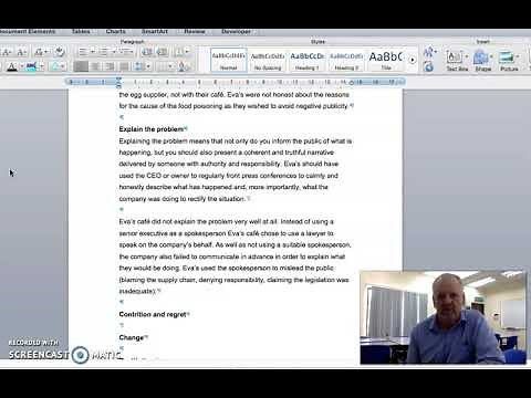 writing your case study in a report style
