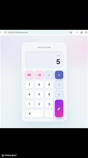 🔥Simple Calculator Using HTML CSS and JAVASCRIPT |WEBDEVELOPMENT | Coding #Short@apnacodezone614