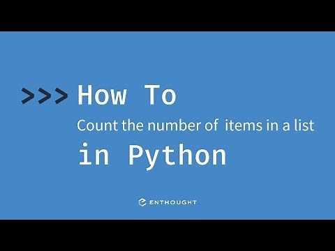 How to count the number of items in a list in Python