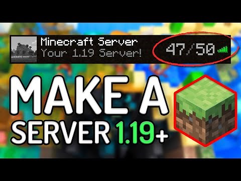 How to Make a Minecraft Server 1.19 - (Play Minecraft Java with Your Friends)
