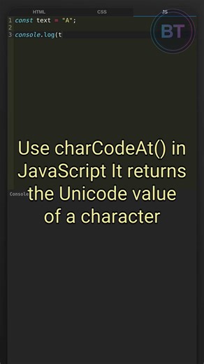 Ever wanted the character code of a letter? #javascript #code