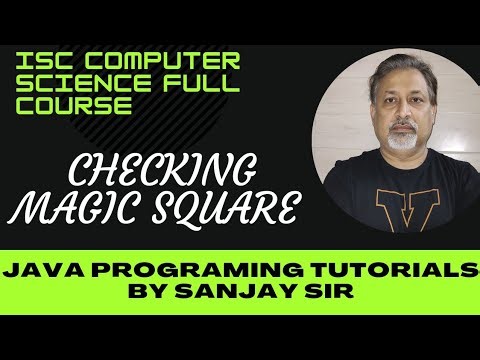 magic square | java | computer | matrix program | is
