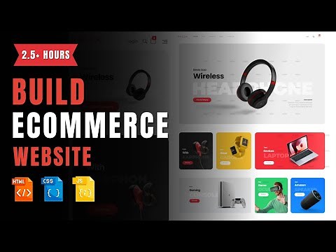 Building a Responsive Ecommerce Website Template Using HTML, CSS, & JavaScript | Ecommerce Template