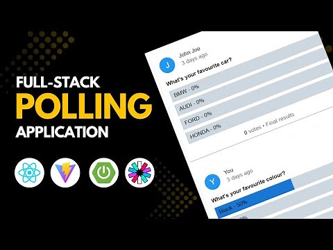 Build a Full Stack Polling App | Spring Boot, React, JWT Auth, MUI & MySQL - Complete Project | 2025