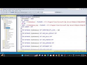 how to create Database?