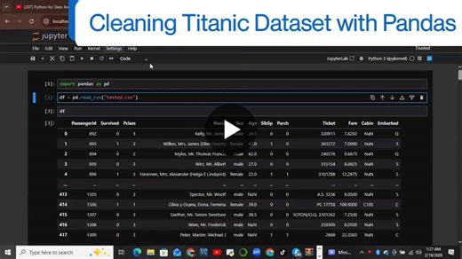 Data Cleaning with Pandas: Titanic Dataset Challenge | Jennifer Eleh posted on the topic | LinkedIn