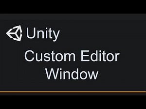 How to make a custom Editor Window in Unity