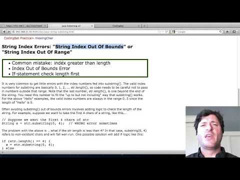 CodingBat #2 - Java String Substring