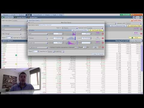 How To Create a New Scan Query and Save Your Scan Settings Using thinkorswim