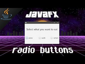 JavaFX RadioButtons 🔘