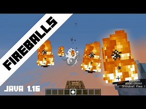 Throw Fireballs in Vanilla Minecraft — EASY [1.16 Command Blocks]
