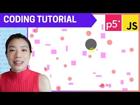 p5.js Coding Tutorial | Interactive Colliding Objects