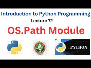 os.path Module in Python | File and Directory Path Handling |VTU Introduction to Python Programming