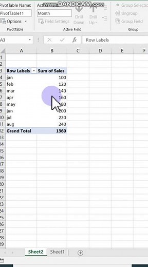 how to Create a pivot table in excel