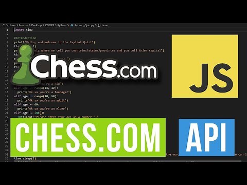 How to use Chess.com API with JavaScript | Chess.com API JavaScript Tutorial
