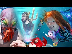 MAGiC MERMAiD POWER stolen by ALiENS!? Adley & Friends help Merdad save the deep sea! fun song party