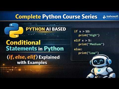 Conditional Statements in Python (if, else, elif) | Complete Guide with Examples | python AI based