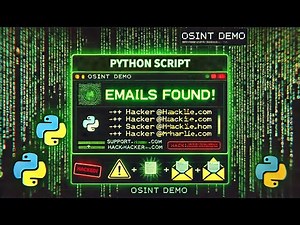 Python Script That Finds Emails in Seconds! (Ethical Hacking Demo)