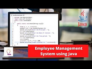Employee Management System Using Java | Java Project