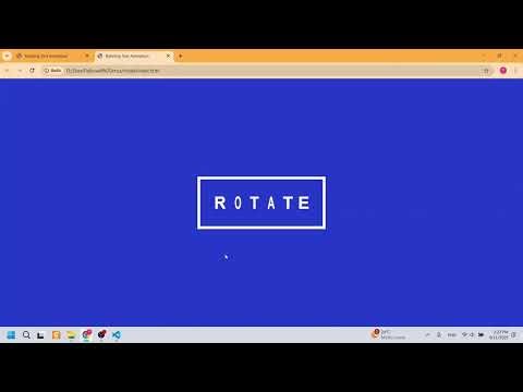 Spinning / Rotating Text Animation with CSS & JavaScript