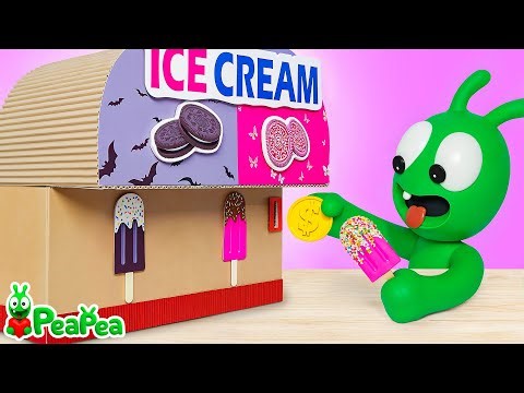 Pea Pea and the Oreo Ice Cream Vending Machine – Funny Clay Stop Motion Animation