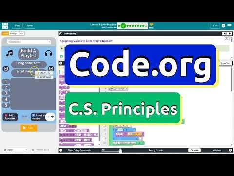 Code.org Lesson 3.2B Lists Practice | New Features | Tutorial with Answers | Unit 6 C.S.P.