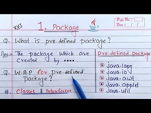 Built in Package in Java | Learn Coding