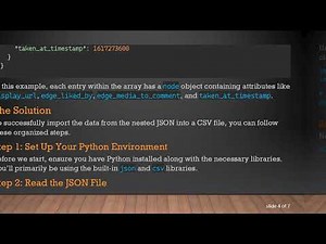 How to Import Data from Nested JSON File to CSV with Python