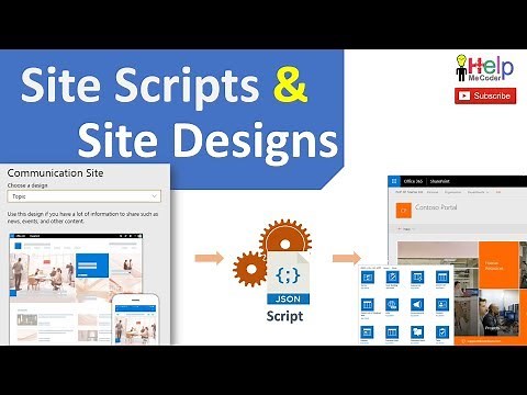 Sharepoint Site Design and Site Script using JSON