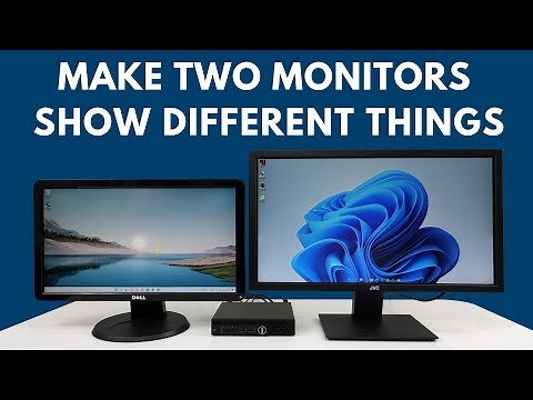 How To Make Two Monitors Show Different Things | Dual Monitor Setup