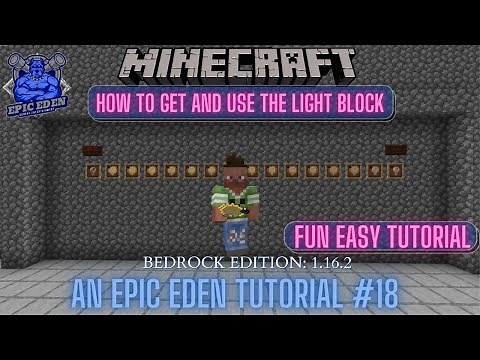 How To Get and Use The Light Block Command Minecraft Bedrock PS4