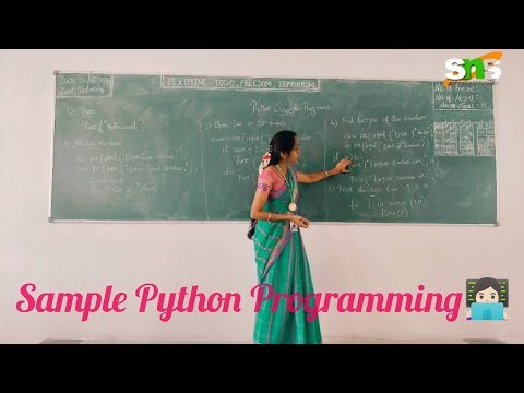 Sample Python Programs | OOPS with Python Programming | SNS INSTITUTIONS