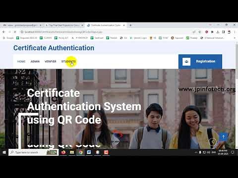 Certificate Authentication System using QR Code | Java Final Year Project 2025