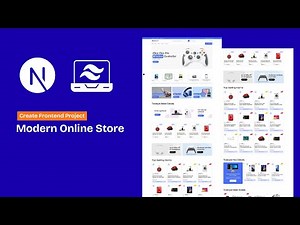 Build Modern Online Store using Next JS & Tailwind CSS | Next JS project for beginners 2025