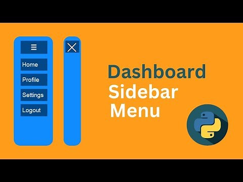 Python Tkinter Sidebar Navigation Menu with Toggle Button – Step-by-Step Tutorial
