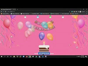 Birthday WebApp Demo #CSS #HTML #JS #Python #Birthday #EGift