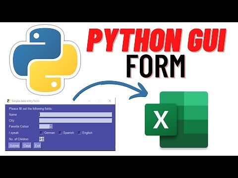 Create A Data Entry Form Using Python PySimpleGUI