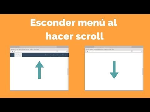 Como hacer que el menú desaparezca al hacer scroll sin plugins con js | Efecto hide menu on scroll