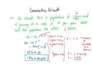 Geometric Sequence Growth and Decay