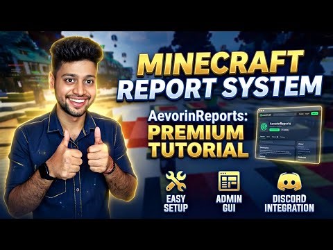 Best Minecraft Report Plugin 2026 🔥 AevorinReports Full Setup Guide | Paper/Spigot 1.21
