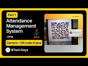 1. Attendance Management System using Camera, QR Code in Java - Login Page (JFrame, Mysql, Netbeans)